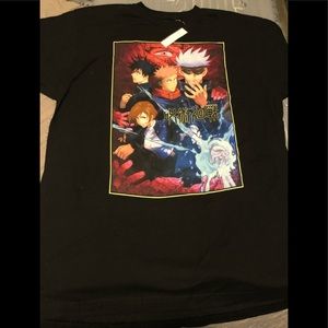 Jujutsu Kaisen Crunchyroll men t-shirt black & orange size L (42-44) 100% cotton